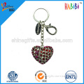 girl heart shape metal keychain gifts